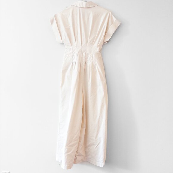 Exquise Belted Tobie Jumpsuit in White / Off White, Size Small - Picture 3 of 11